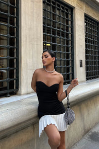 Sweetheart Neckline Strapless Mini Dress