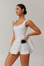 Load image into Gallery viewer, White Courtside Bubble Tennis Dress