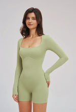 Load image into Gallery viewer, Backless Matcha Muse Romper