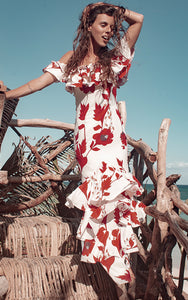 Valencia Amo Couture Floral Dress