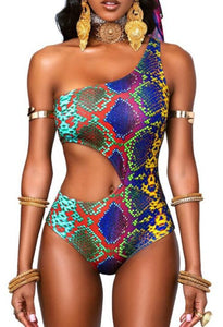 Ornella Snake Print Swimsuit SCARLT FASHION UAE DUBAI 