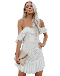 Belle Off Shoulder Dress scarlt.com dubai