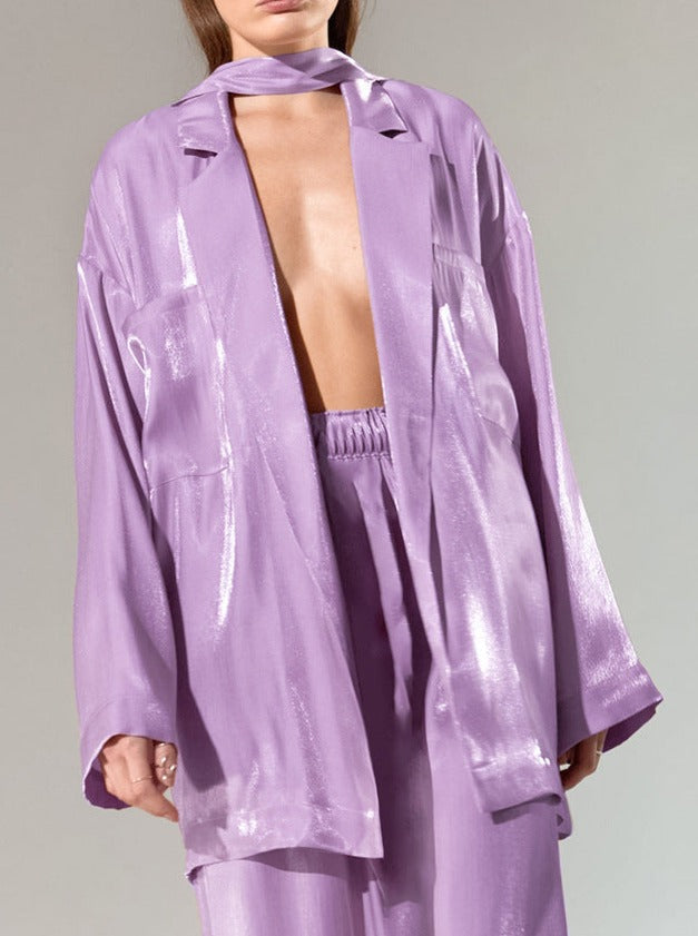 Jessica Metallic Suit Set scarlt.com uae dubai