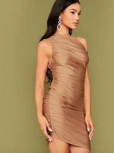 One Shoulder Asymmetrical Dress