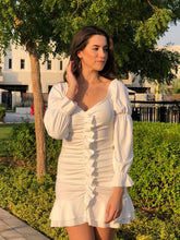 Load image into Gallery viewer, Ivy Off-Shoulder White Dress