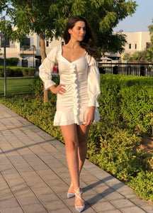 Ivy Off-Shoulder White Dress