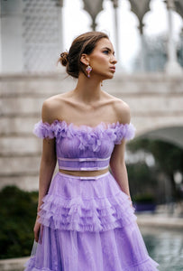 Amelie Baku VIoletta Gown Scarlt UAE